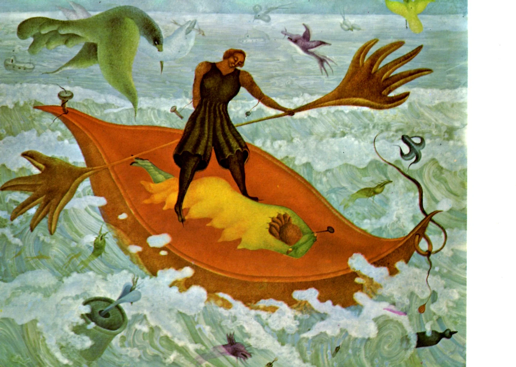 Voyage en Bateau Erotique by Erich Brauer - 4 X 6 Inches (10 Postcards)