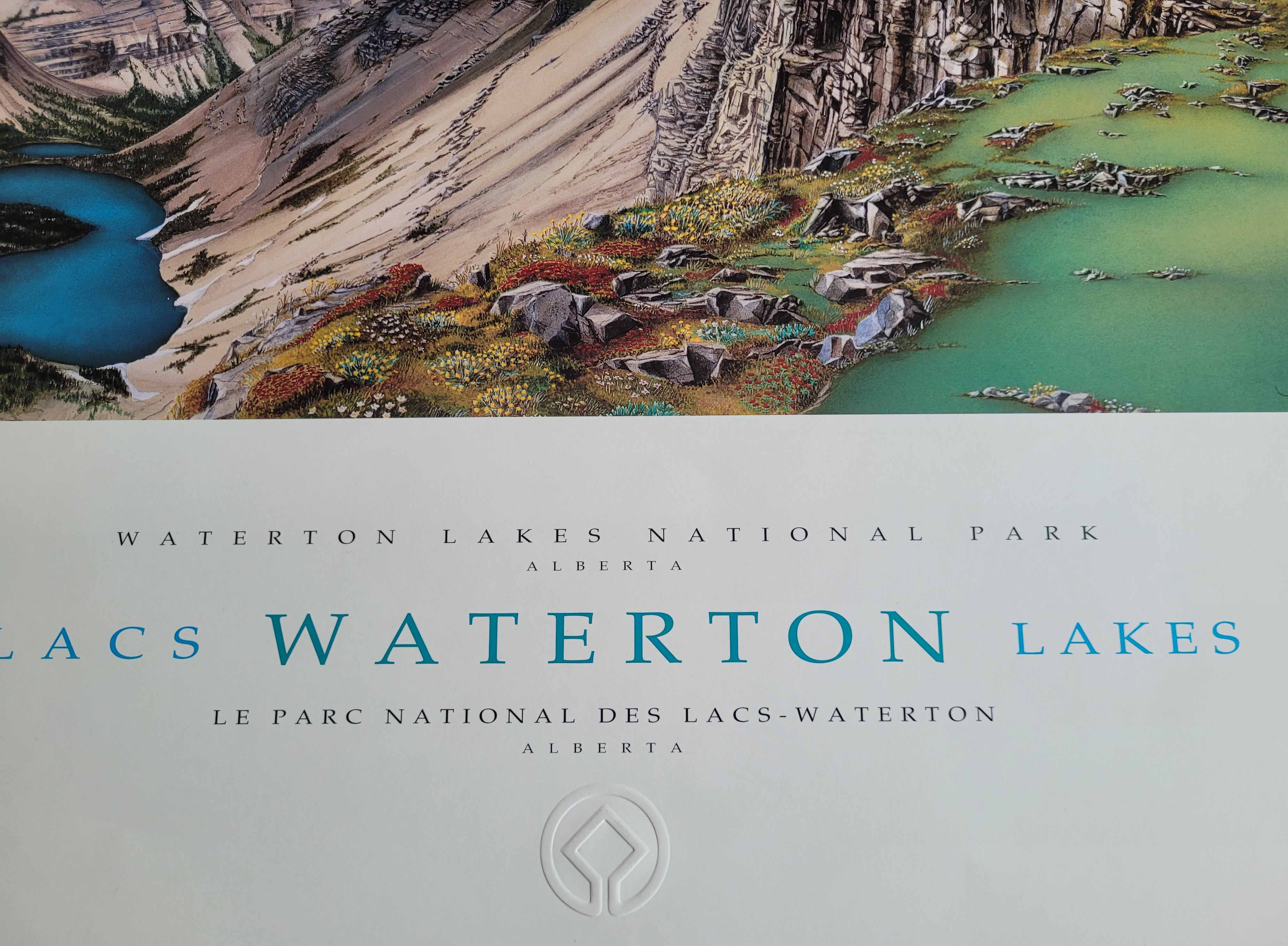 Waterton Lakes, National Park, Alberta, 1992 by Bernard Pelletier - 20 X 32 Inches (Offset Lithograph) - Image 3