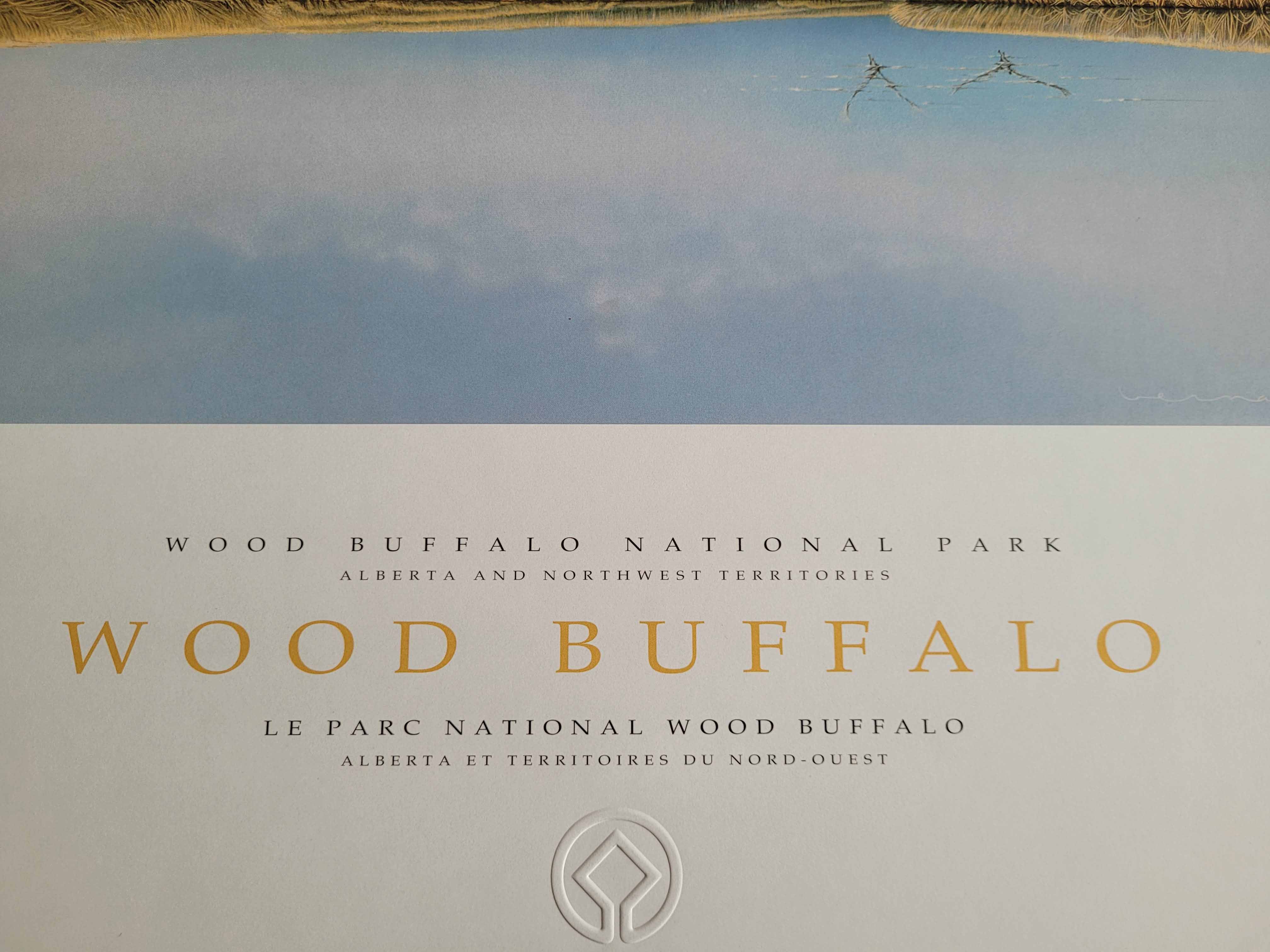 Wood Buffalo, National Park, Alberta by Bernard Pelletier - 20 X 32 Inches (Offset Lithograph) - Image 3